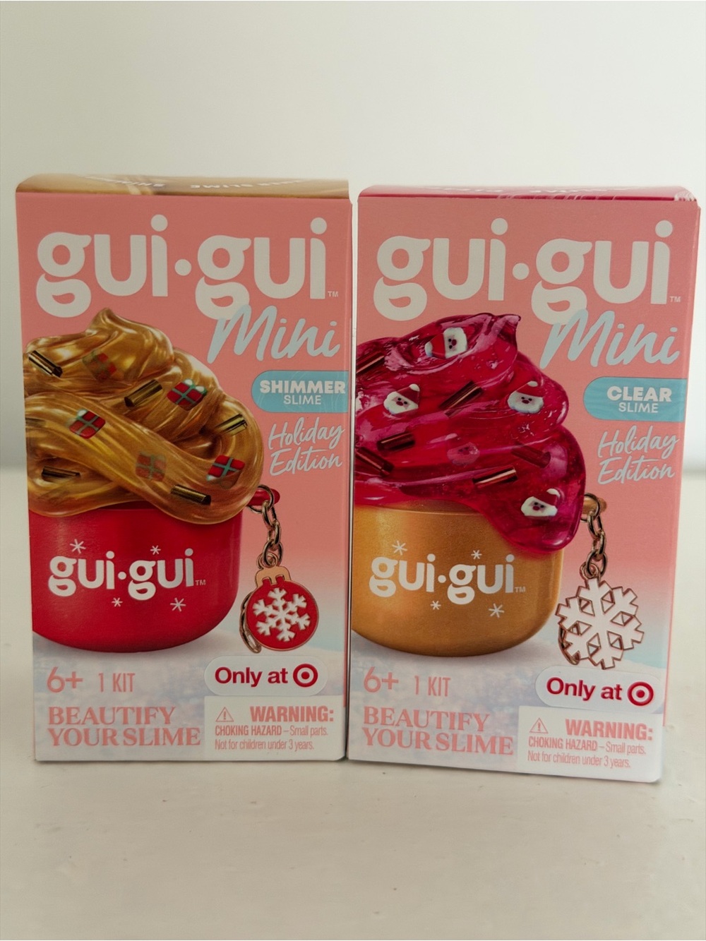 Gui Gui Holiday Mini Slime Keychain Bundle (Set of 2)